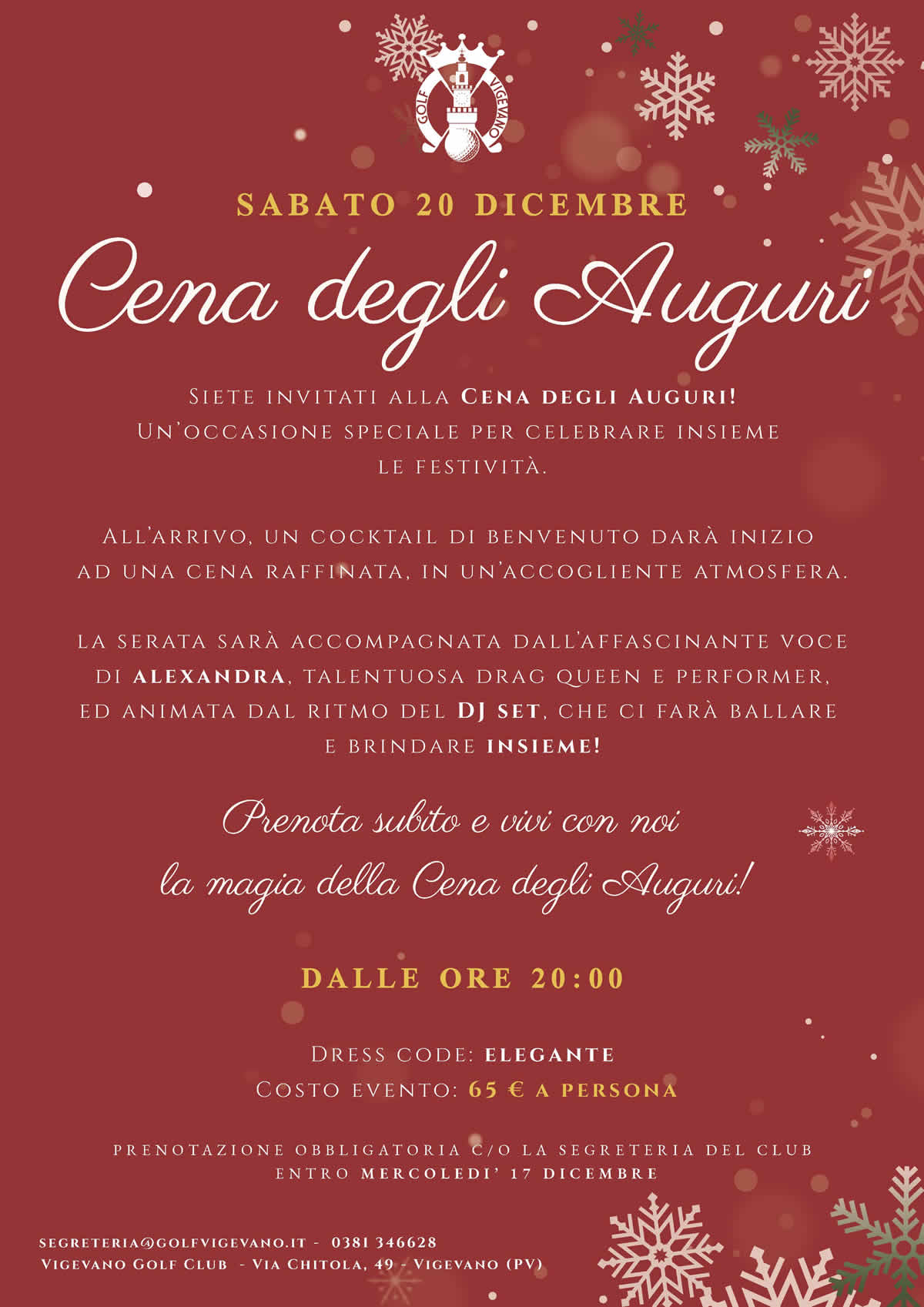 INVITO CENA AUGURI